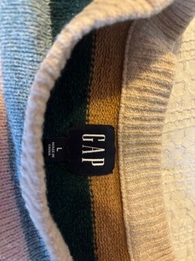 GAP Crewneck Sweater in Cream, Green, Mustard